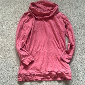Style & Co Pink Cowl Neck Sweater Lightweight Tunic